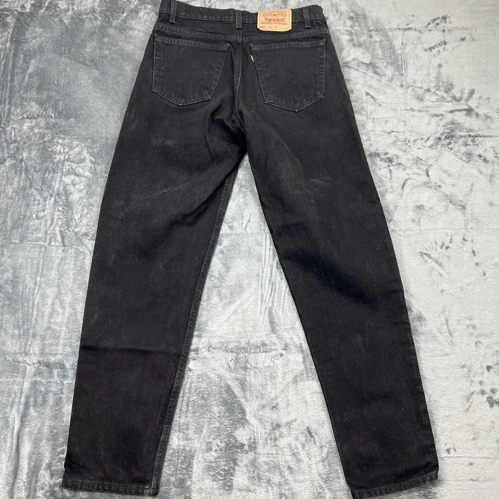 Vintage 1994 Black Levi's 550 Men's Jeans Relaxed Fit 33X32 USA Made 90s EUC Y2K